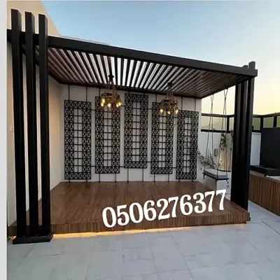 مظلات بخامات مختلفه في جدة