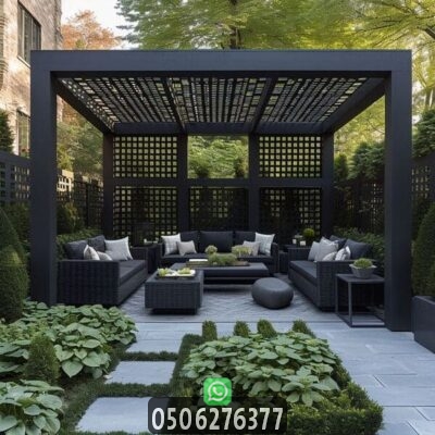 برجولات حدائق فاخرة تضيف أناقة للمكان