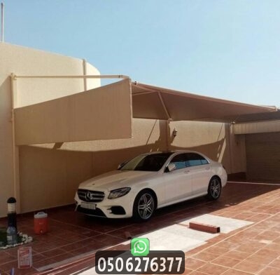 تصاميم حديثة لمظلات السيارات والحدائق بخامات عالية الجودة
