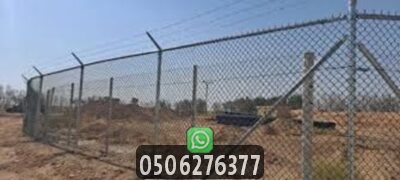 تسوير أراضي بشبوك مجلفنة